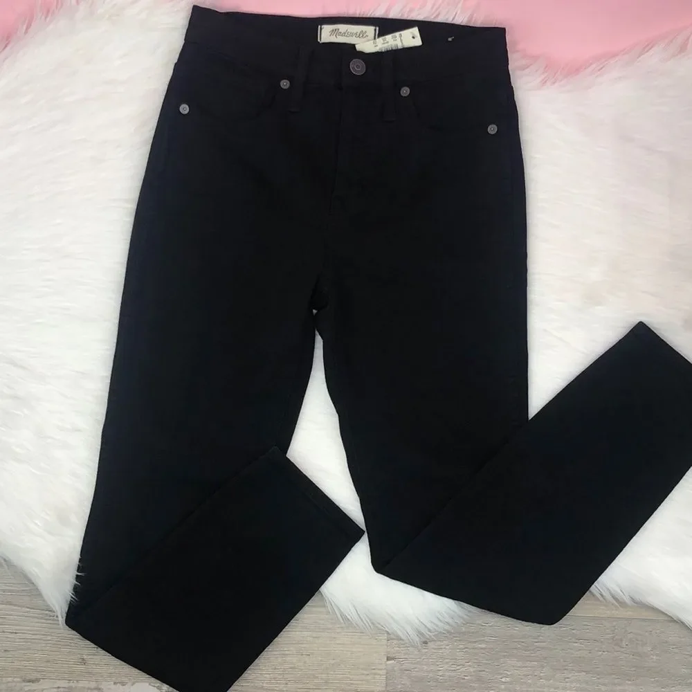 Madewell Women’s High Rise Black Skinny Jeans 24 NWT
