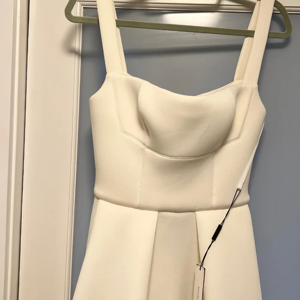 NWT Rachel Gilbert Cora Dress MIDI, White , Size US 6