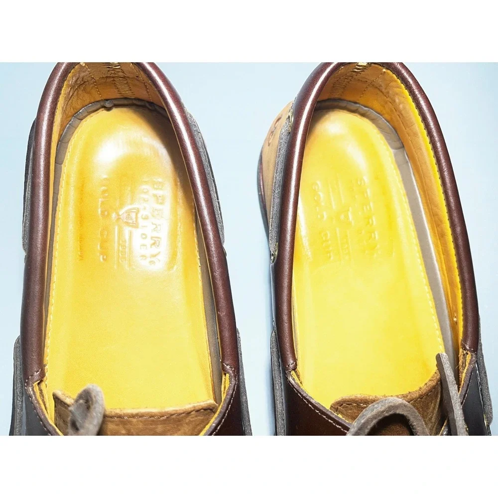 Sperry Gold Cup Authentic Original Boat Shoes Mens 10.5 M Tan Brown STS10216