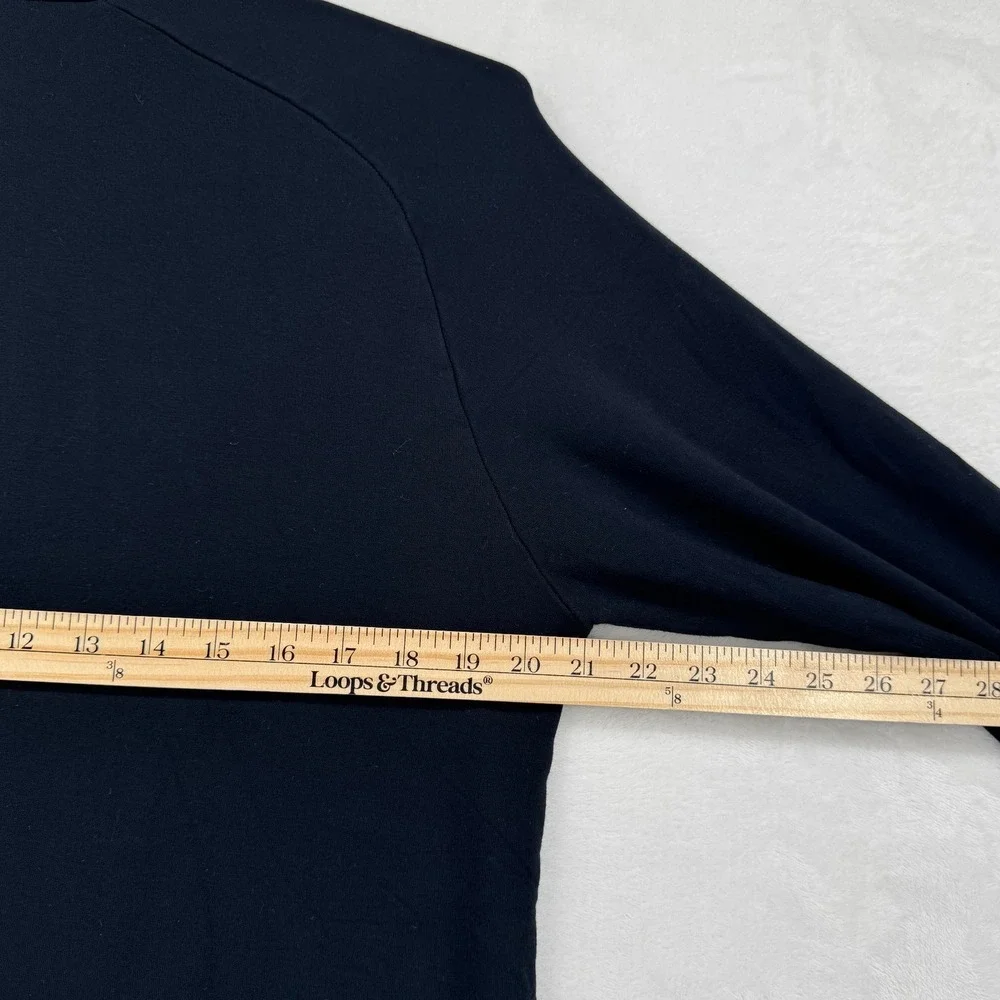 TravisMathew Quarter Zip Pullover Mens Size M Black Excellent Geometric Golf