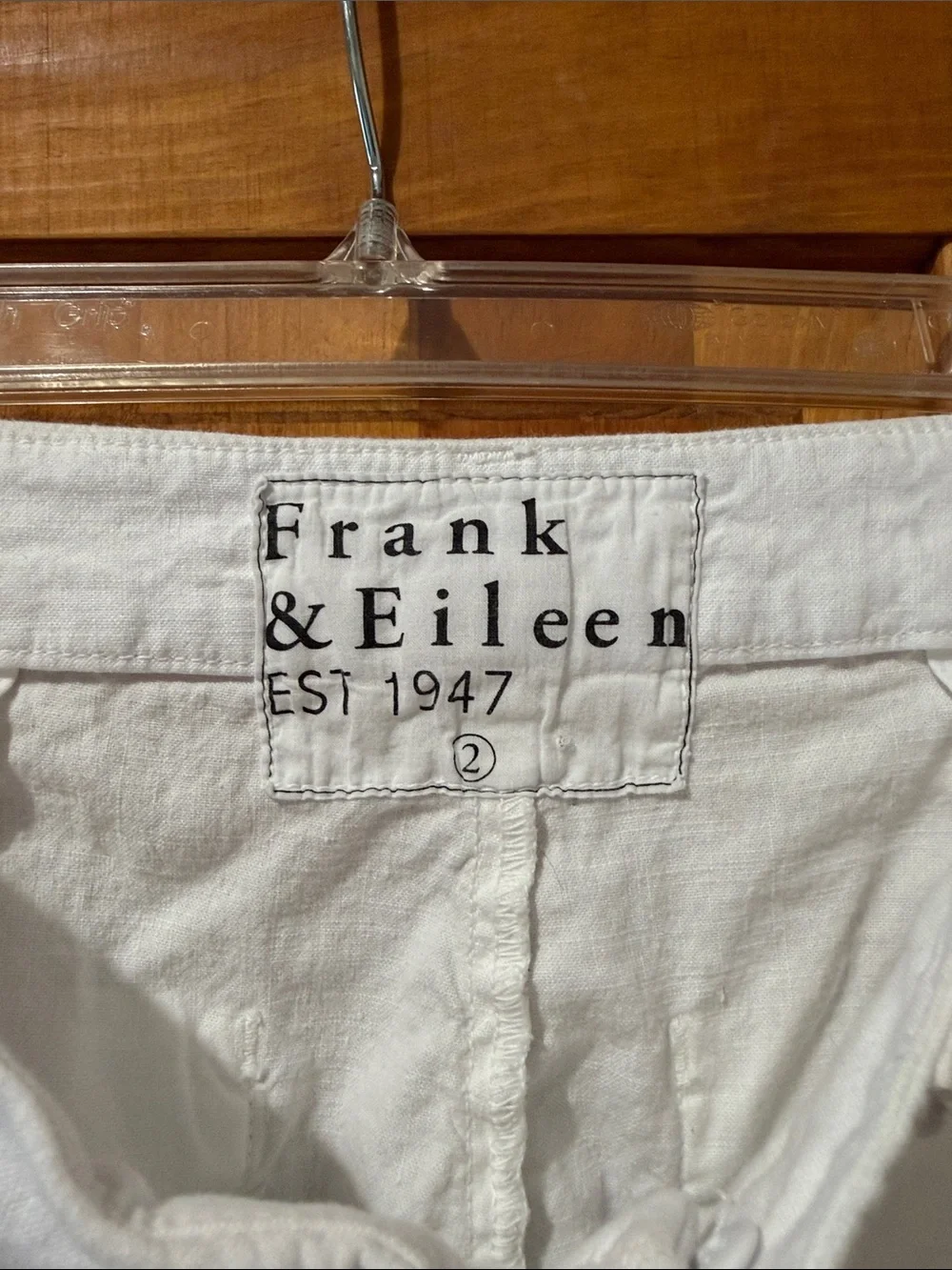 Frank & Eileen Kinsale White Linen Pants
