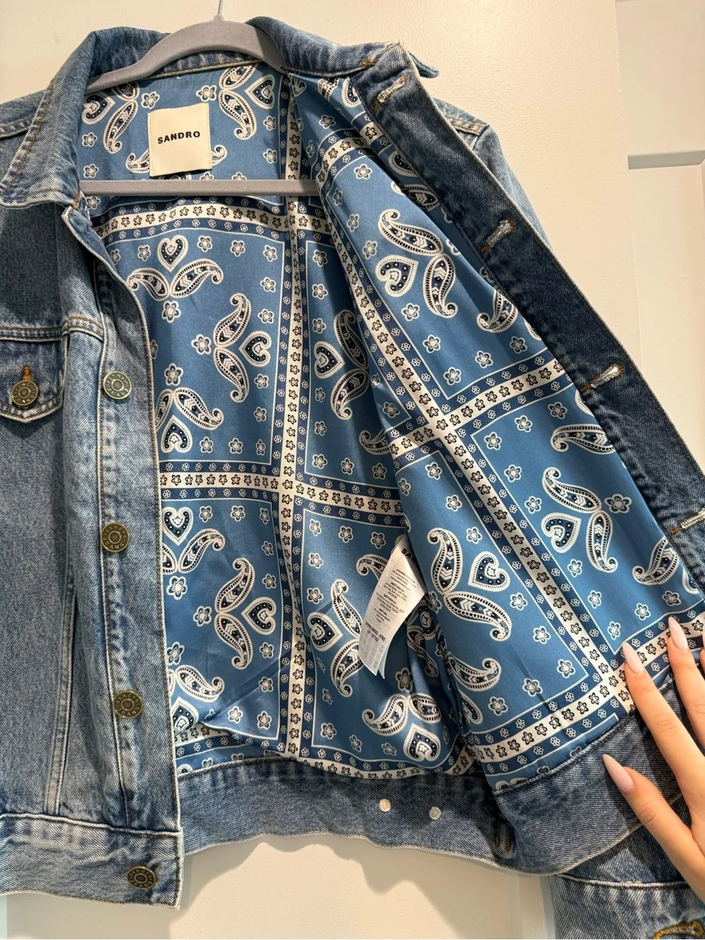 Sandro Light Blue Denim Jacket