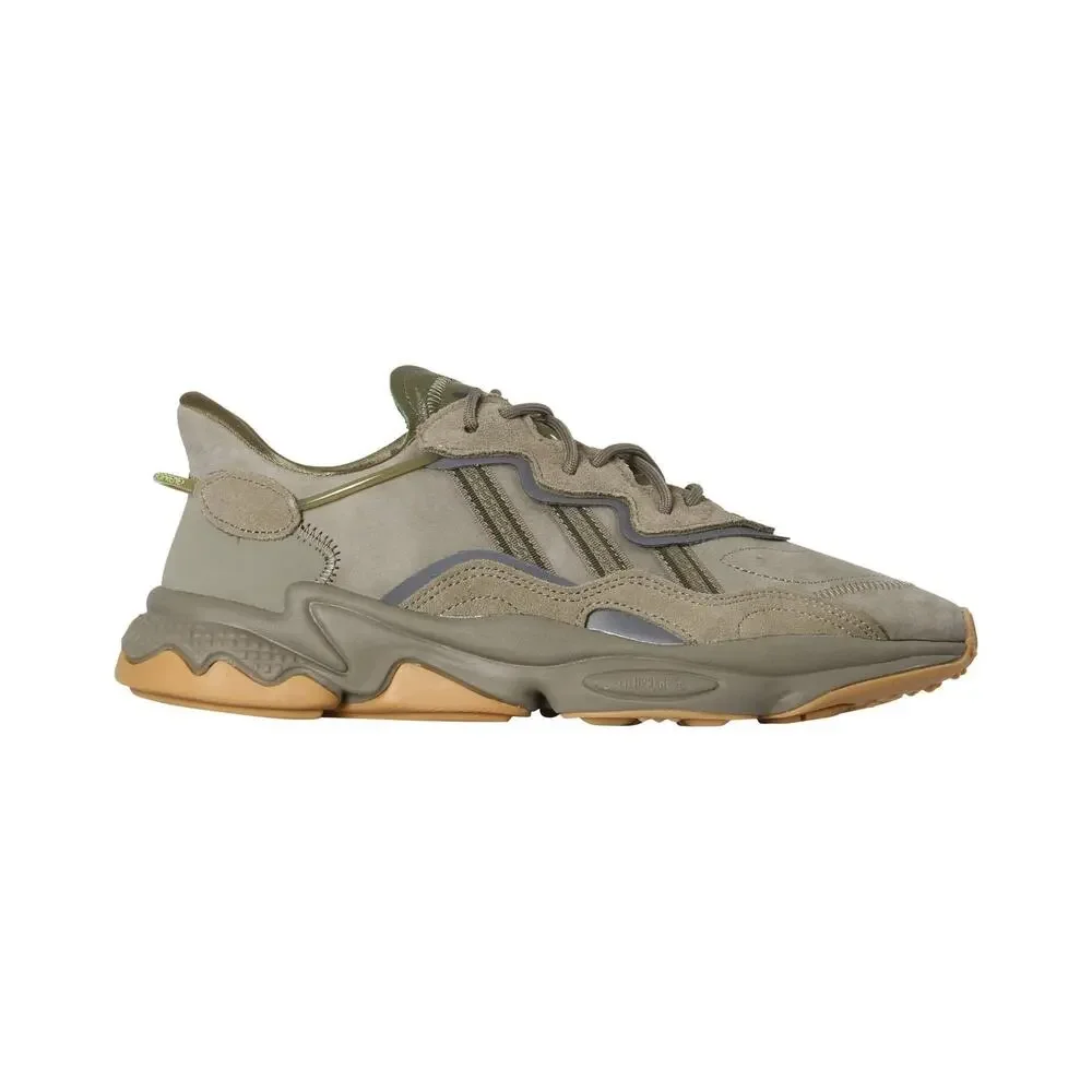 ADIDAS ORIGINALS MENS OZWEEGO GYMNASTICS SHOE GREY LEGEND EARTH RAW KHAKI 9