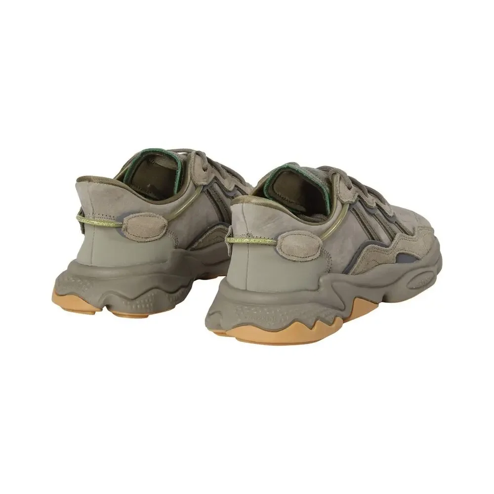 ADIDAS ORIGINALS MENS OZWEEGO GYMNASTICS SHOE GREY LEGEND EARTH RAW KHAKI 9
