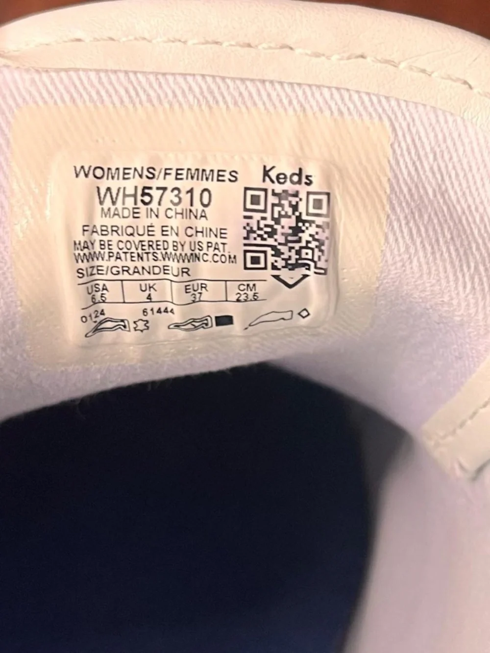 Keds white leather