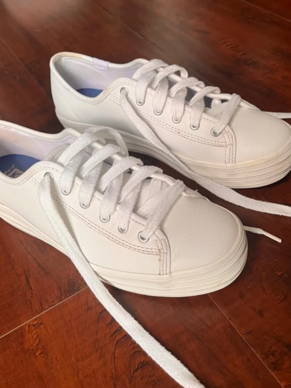 Keds white leather