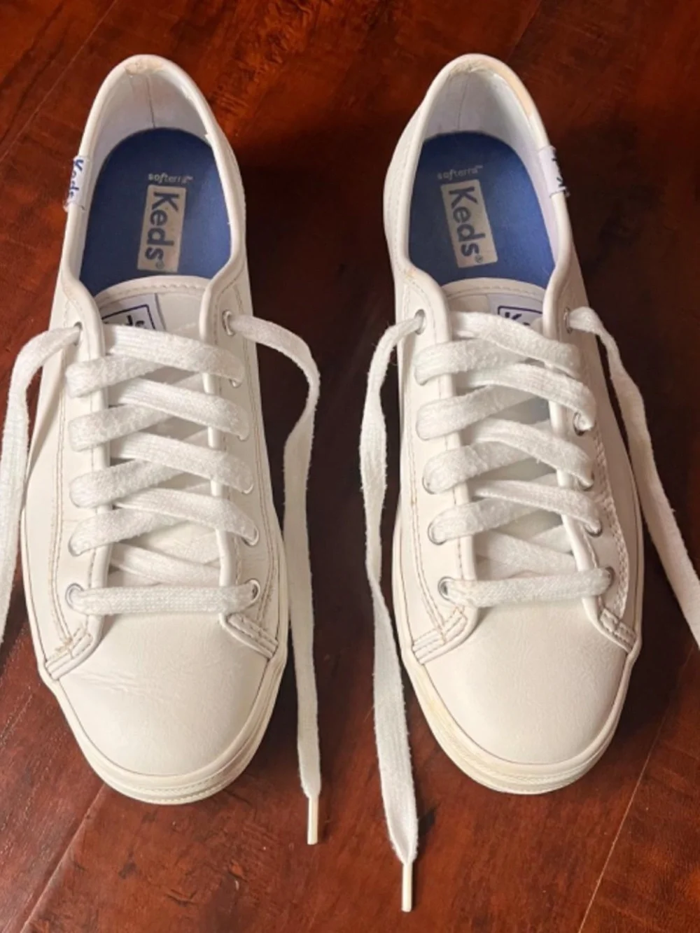 Keds white leather