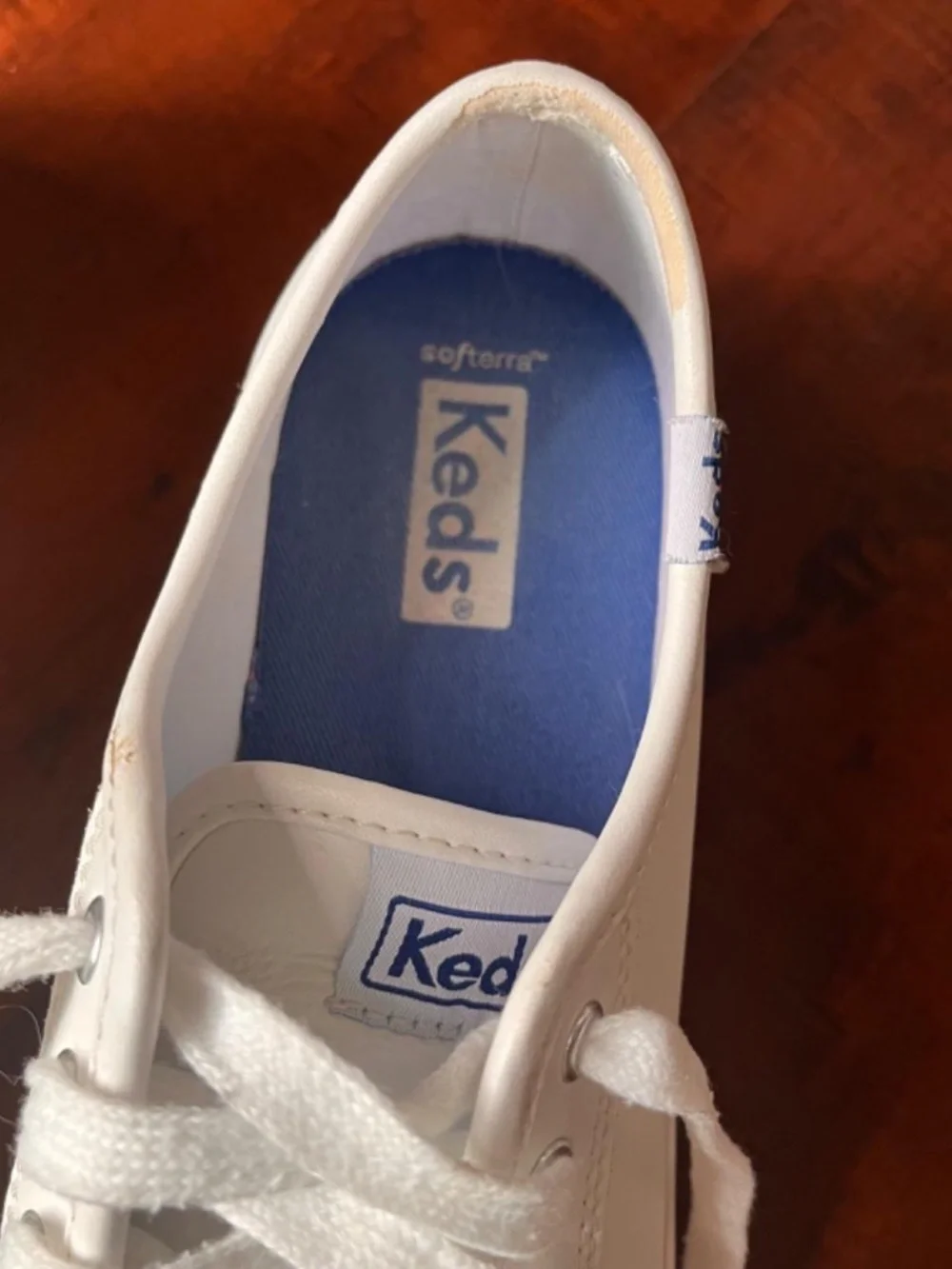 Keds white leather