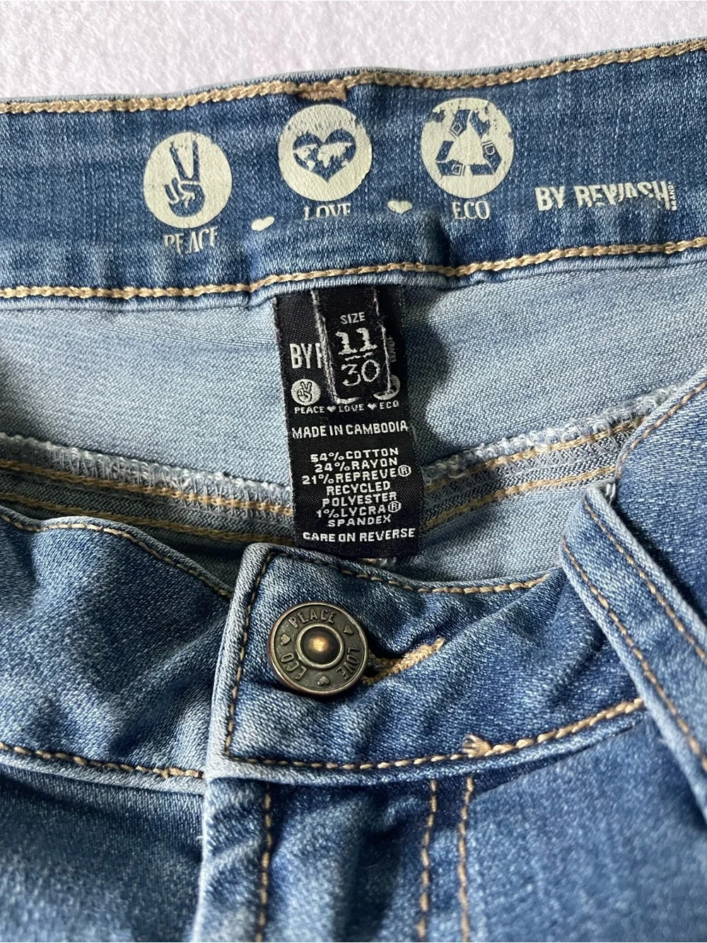 Rewash jean distressing