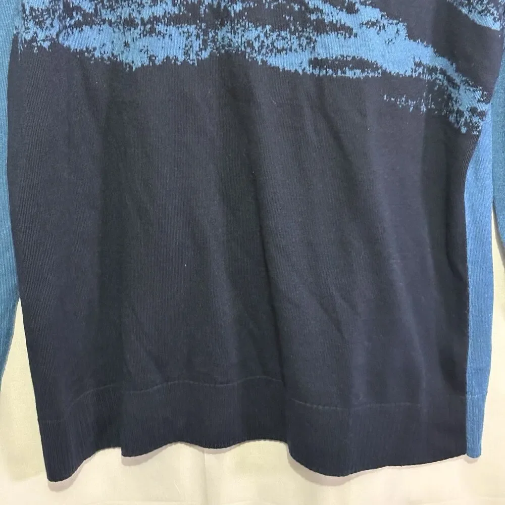 Smartwool Sparwood Crewneck Pullover Sweater Mens Sz XL Blue Mountain Wool Blend