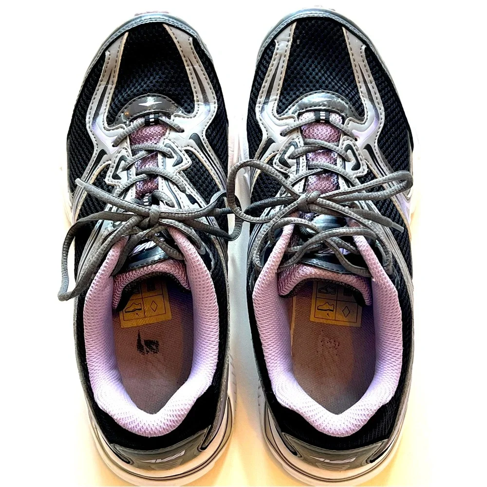 Avia Women's AVI-ENDEAVOR Running Shoes Black  Iron Grey and Lavender Size 9