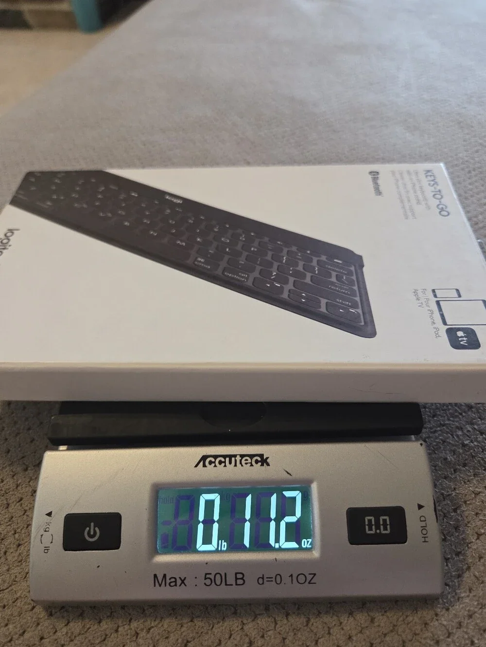 Logitech 920-006701 Keys-to-go Apple iPad, iPhone, Apple TV Portable keyboard