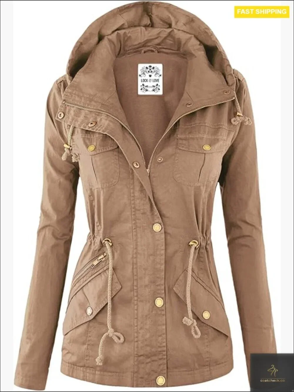 Military Anorak Jacket Lightweight Detachable Hooded Safari Utility Parka