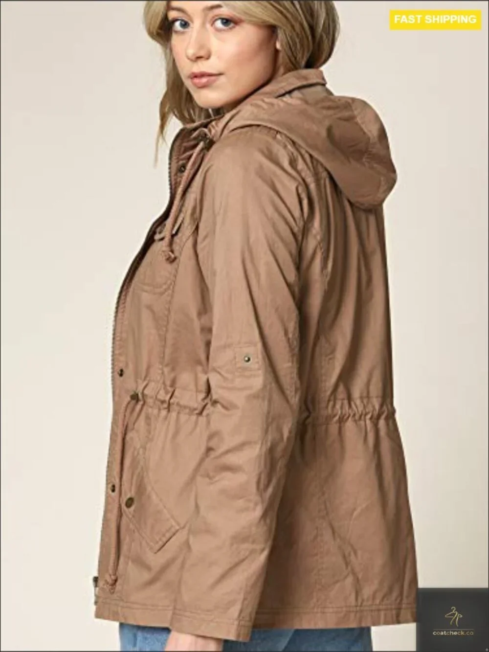 Military Anorak Jacket Lightweight Detachable Hooded Safari Utility Parka