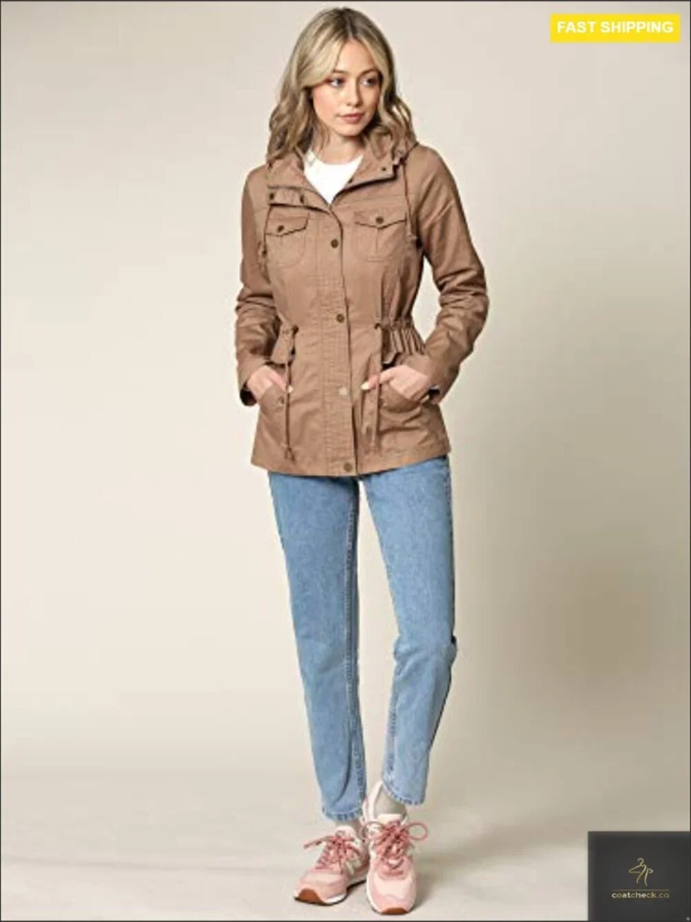 Military Anorak Jacket Lightweight Detachable Hooded Safari Utility Parka