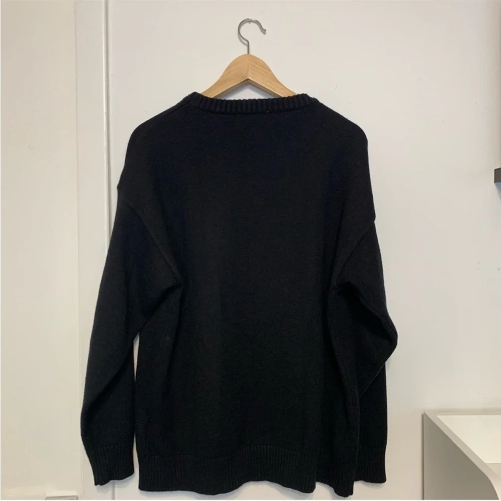 Ami Paris Black Sweater Size Large EUC