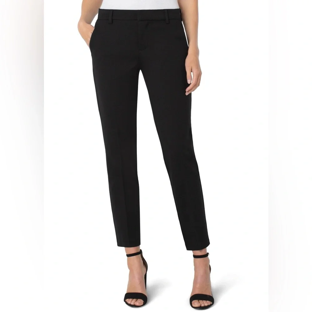 Liverpool Los Angeles Kelsey Ponte Knit Trouser Pants - Black Size 6/28