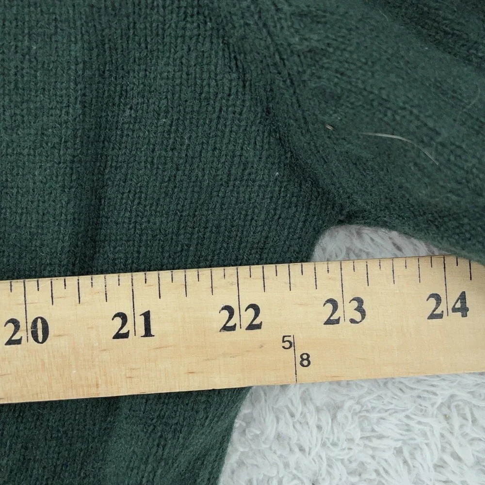 Vtg Woodstock International by Bernard Sweater Mens M Green Lambswool Cardigan‎