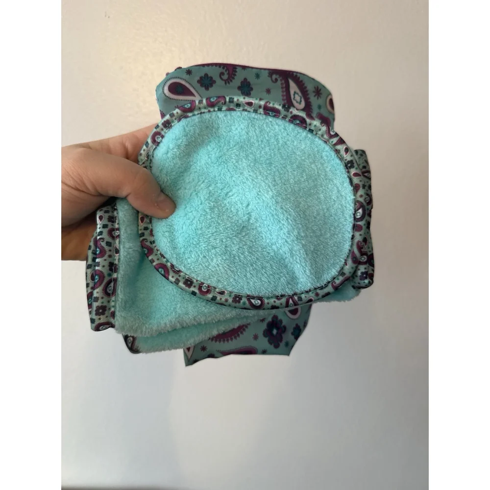 Campanelli “Fresh Face” Soft Makeup Remover Cloths & Travel Case Paisley New