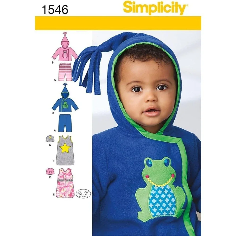 Simplicity Sewing Pattern 1546 Pants Jacket Hat Sack Babies Child‎ XXS-L UNCUT
