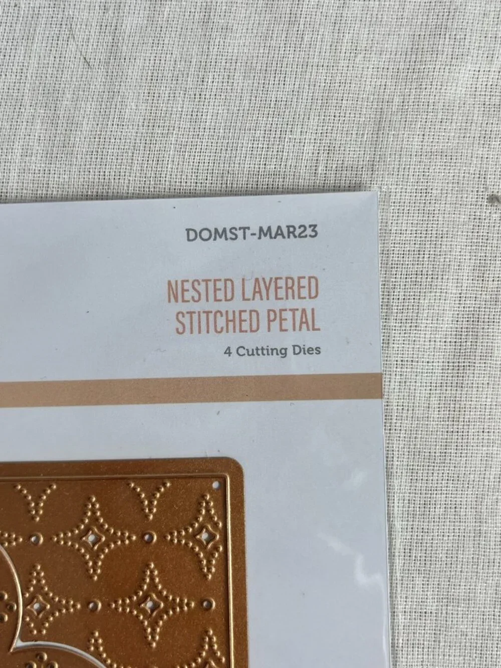 Spellbinders month stitched