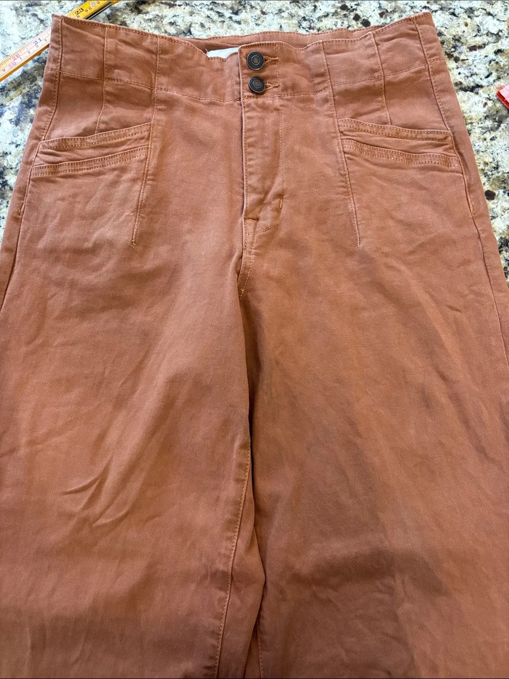 Mica High-Rise Women's Chinos in Warm Rust