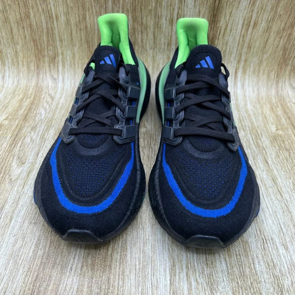 adidas Ultraboost Light Men's Size 7 Black Lucid Lime Running‎ Shoes IF2414