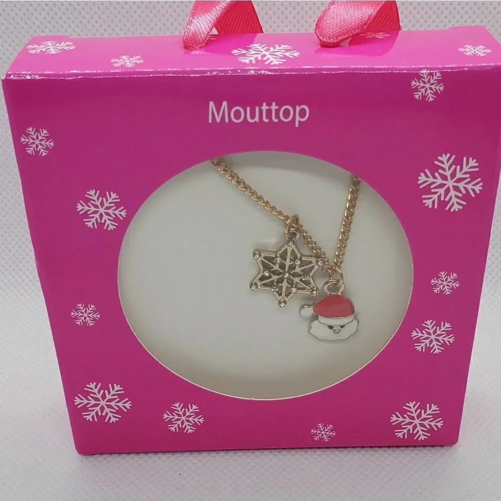 NWT Mouttop Christmas Necklace