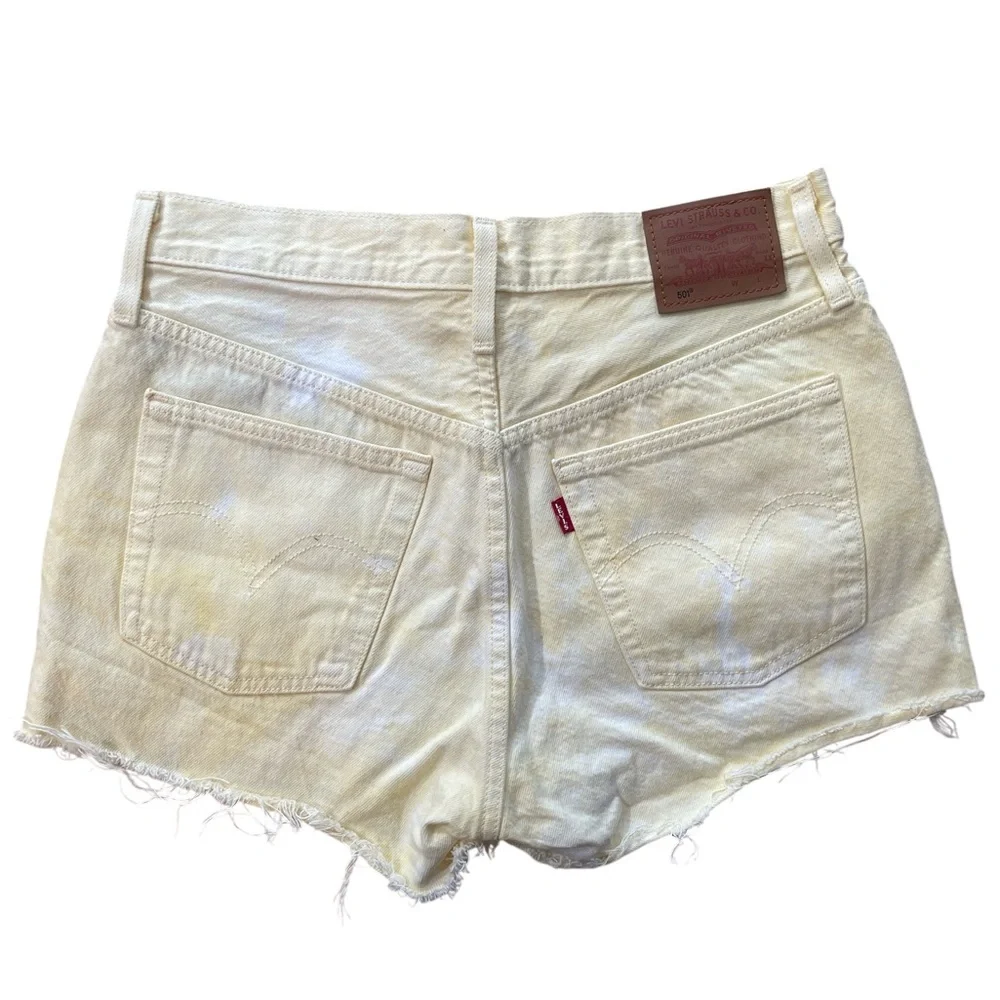 Levi’s 501 Yellow Denim Shorts