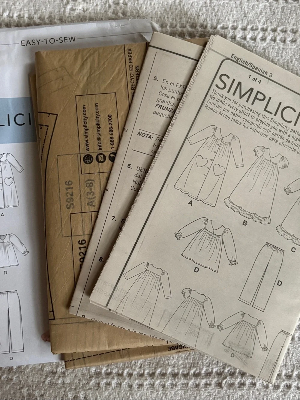 Simplicity s9216a uncut purchases