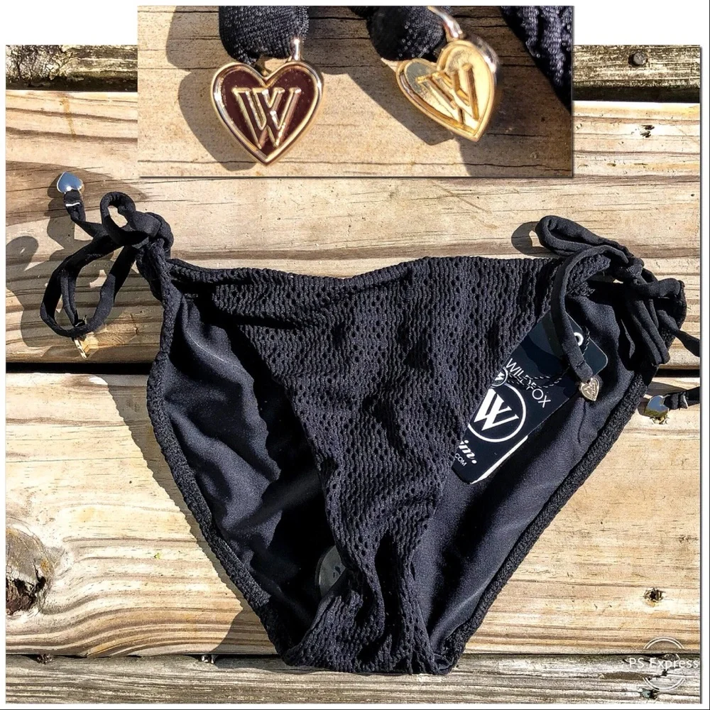 - Wildfox M Take Me On Vacation Gold Hardware String Bikini! NEW!