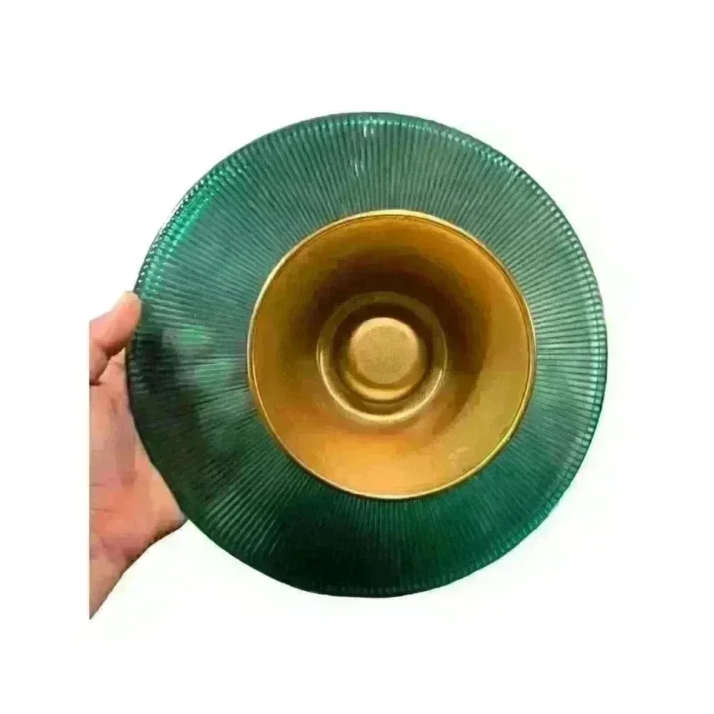 Unmarked teal glass