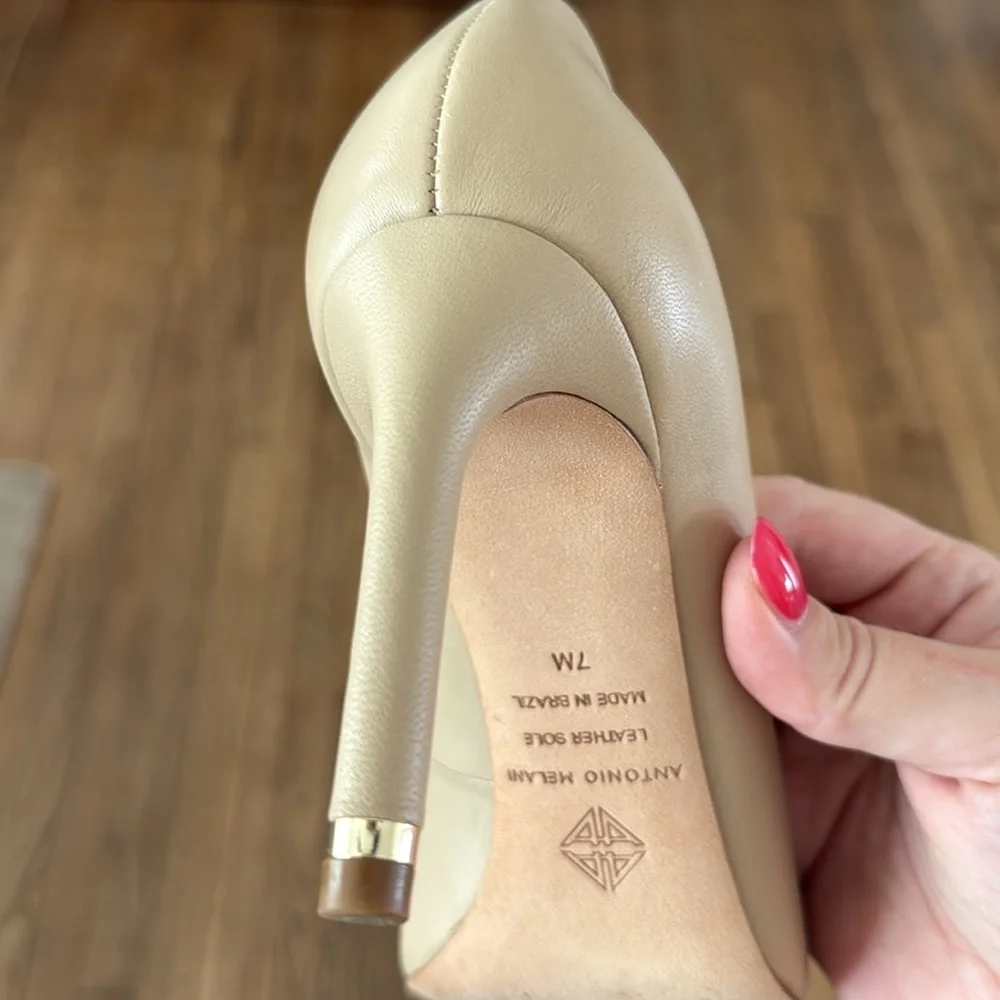 ANTONIO MELANI leather worn