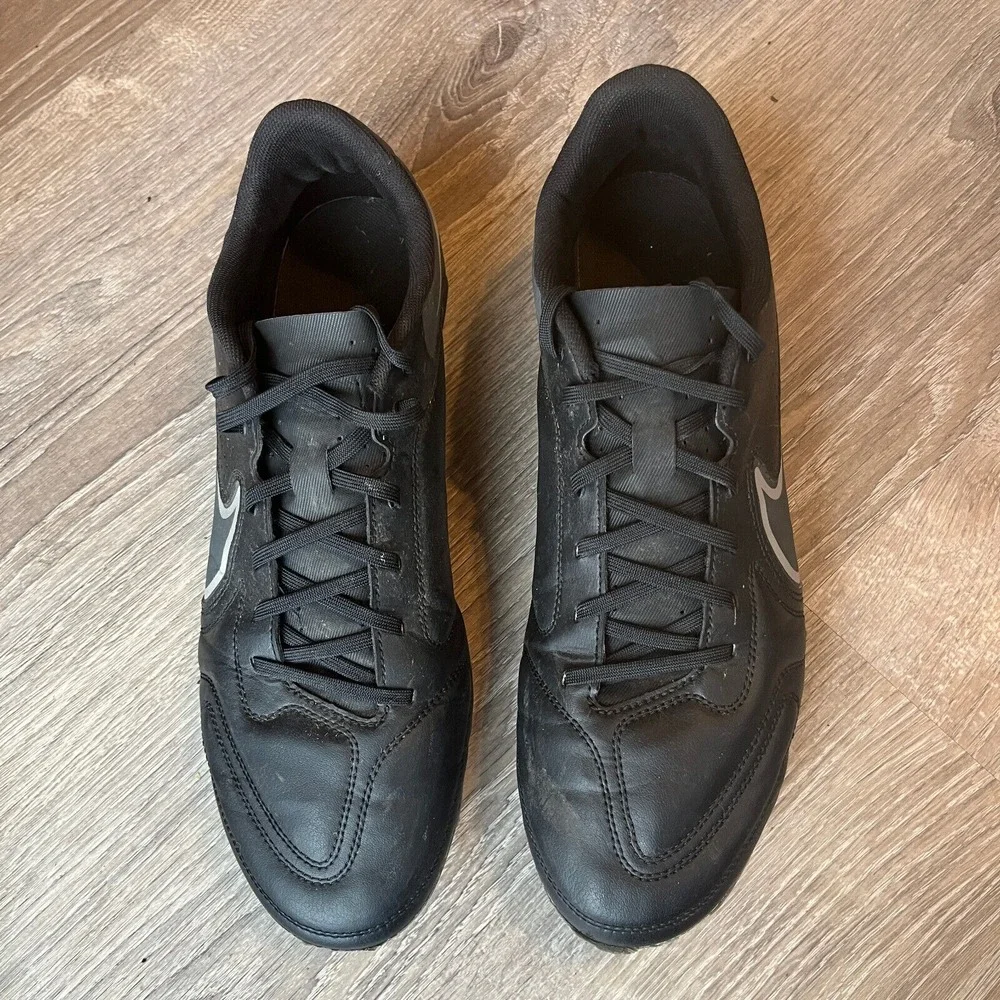 Nike Tiempo Legend‎ 9 Soccer Cleats Football Black Silver Mens 13 UK 12 EU 47.5