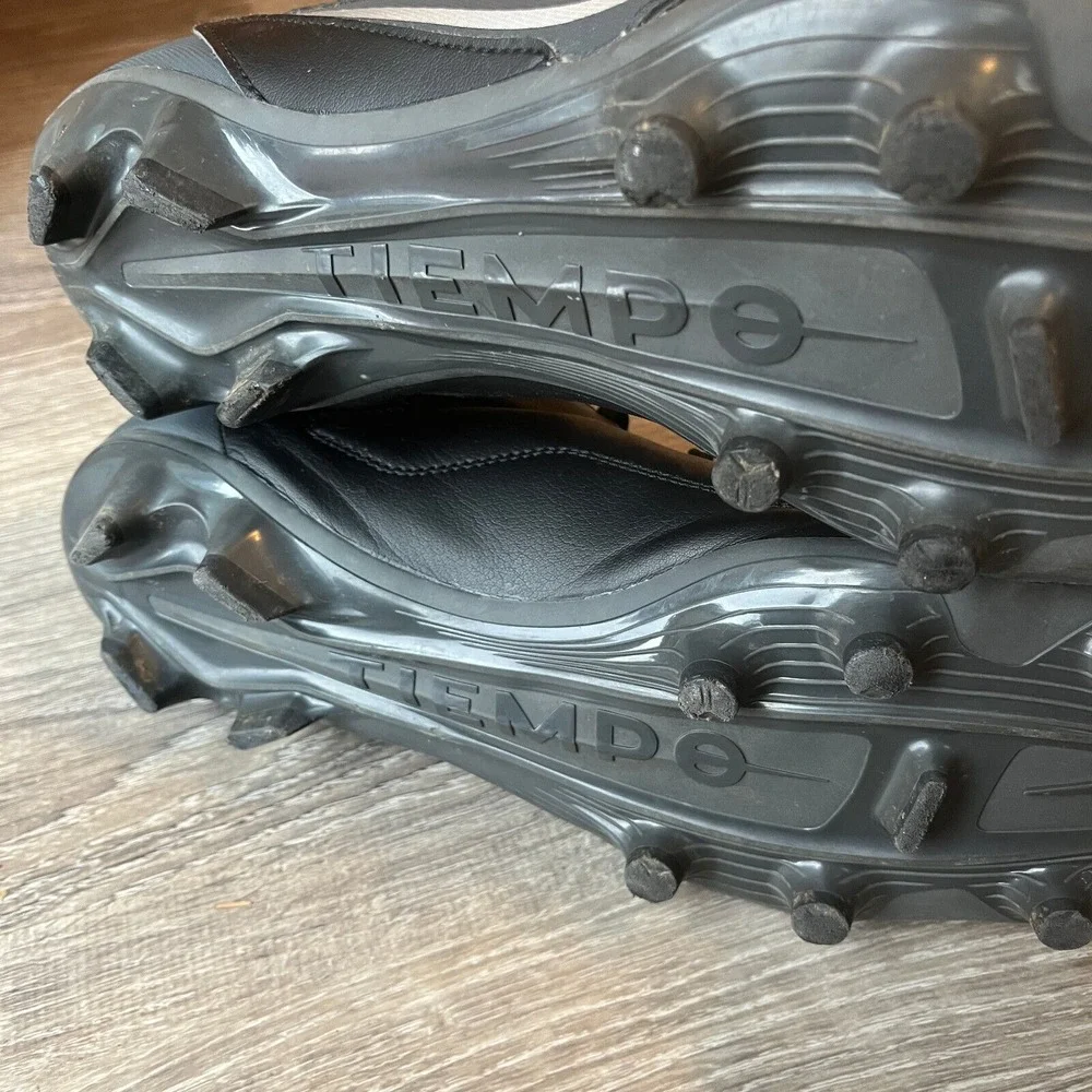 Nike Tiempo Legend‎ 9 Soccer Cleats Football Black Silver Mens 13 UK 12 EU 47.5
