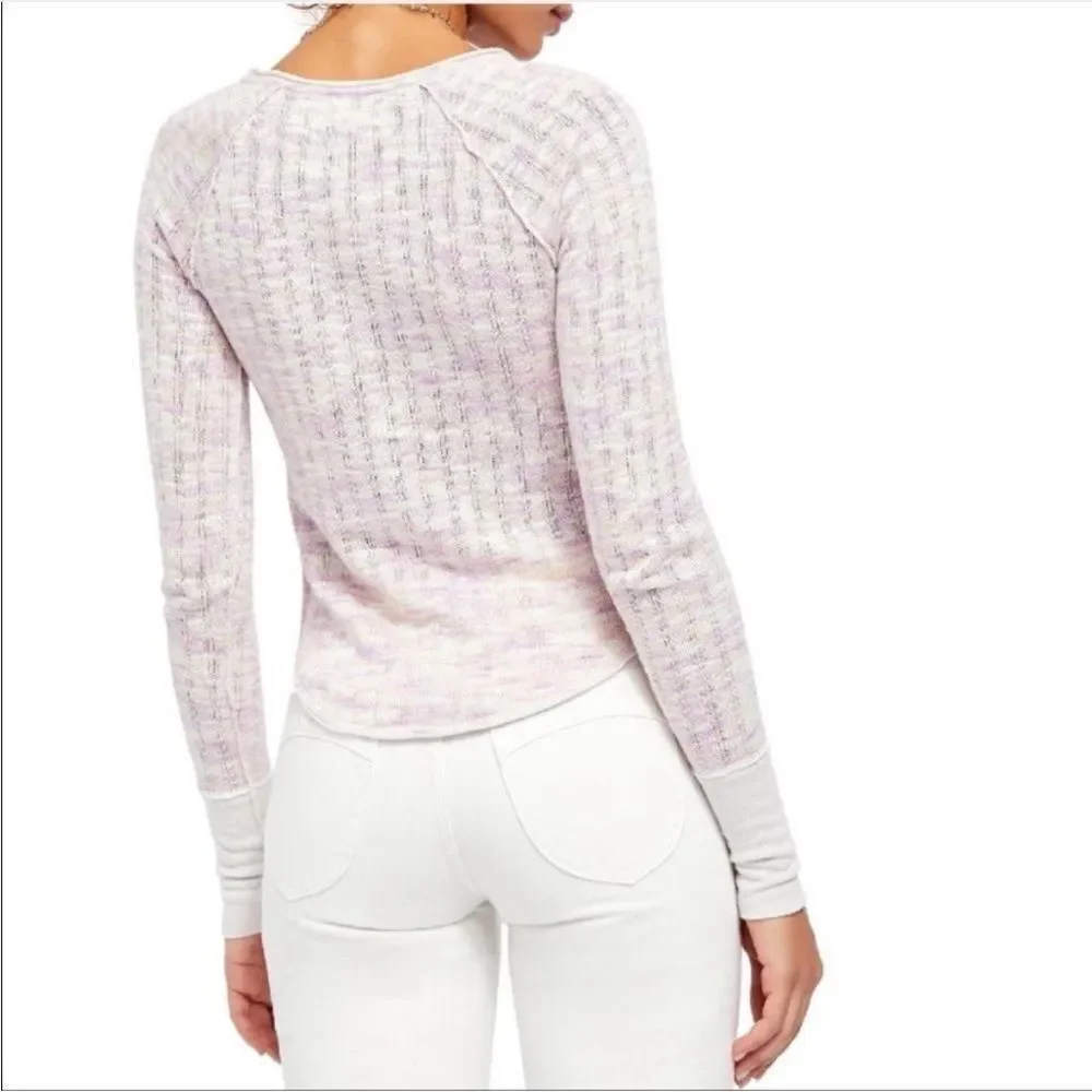 NWT Free People Spaced Out Long Sleeve-pink In Pink Combo 🌺