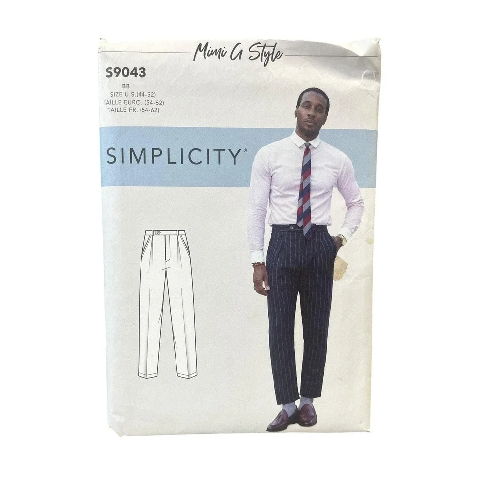 Simplicity S9043 Men's Pants‎ US 44-52 Mimi G Style Modern