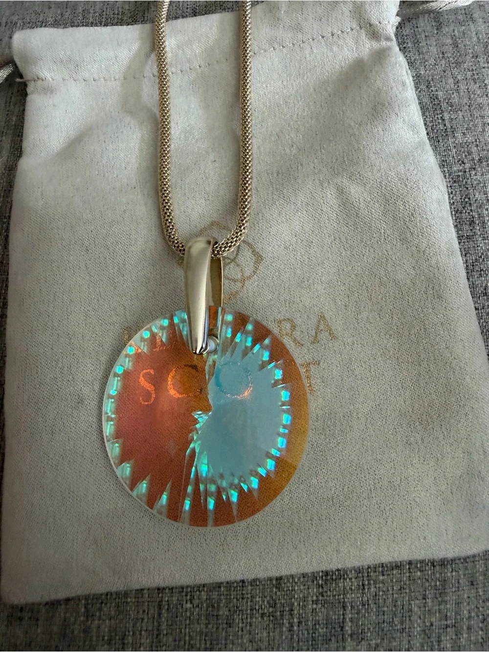 Kendra Scott gold dichroic