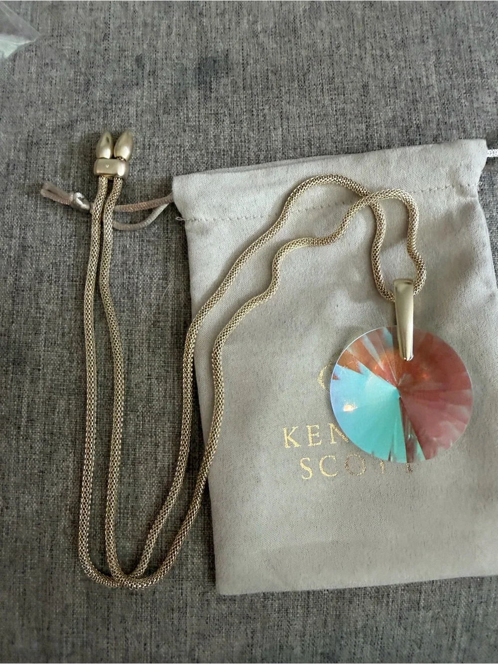 Kendra Scott gold dichroic