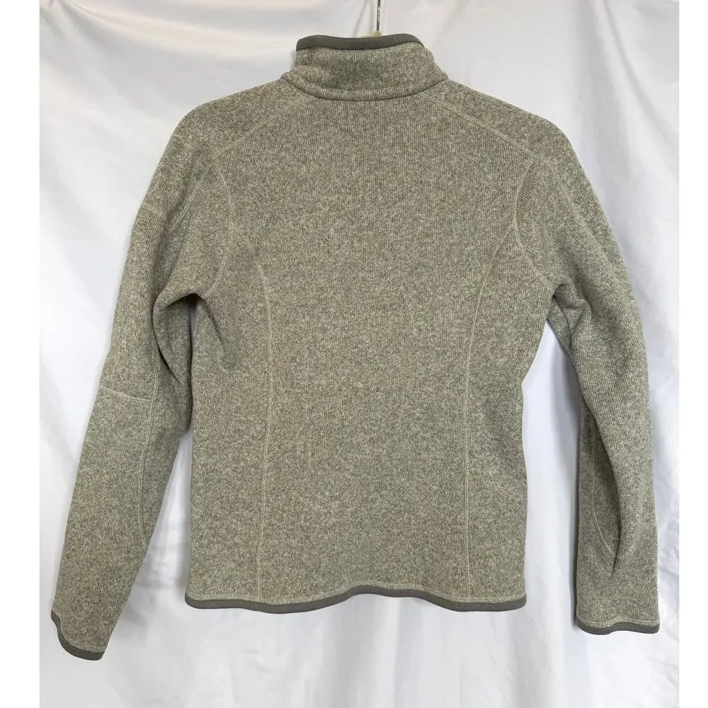 Patagonia Better Sweater 1/4 Quarter Zip Fleece Pullover, Heather Grey, Small