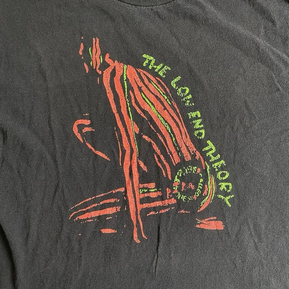 A Tribe Called Quest The Low End Theory T Shirt Men's Sz L Black Music Tee Neon