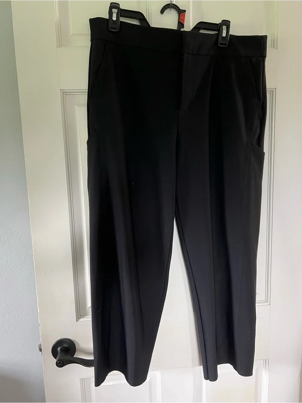 Black Women Dress Pants - Classic Tailored Fit 3/4 length
