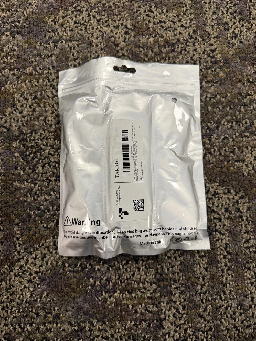 Amazon Braided Silver Charging Cable 3-Pack with Multiple Connectors