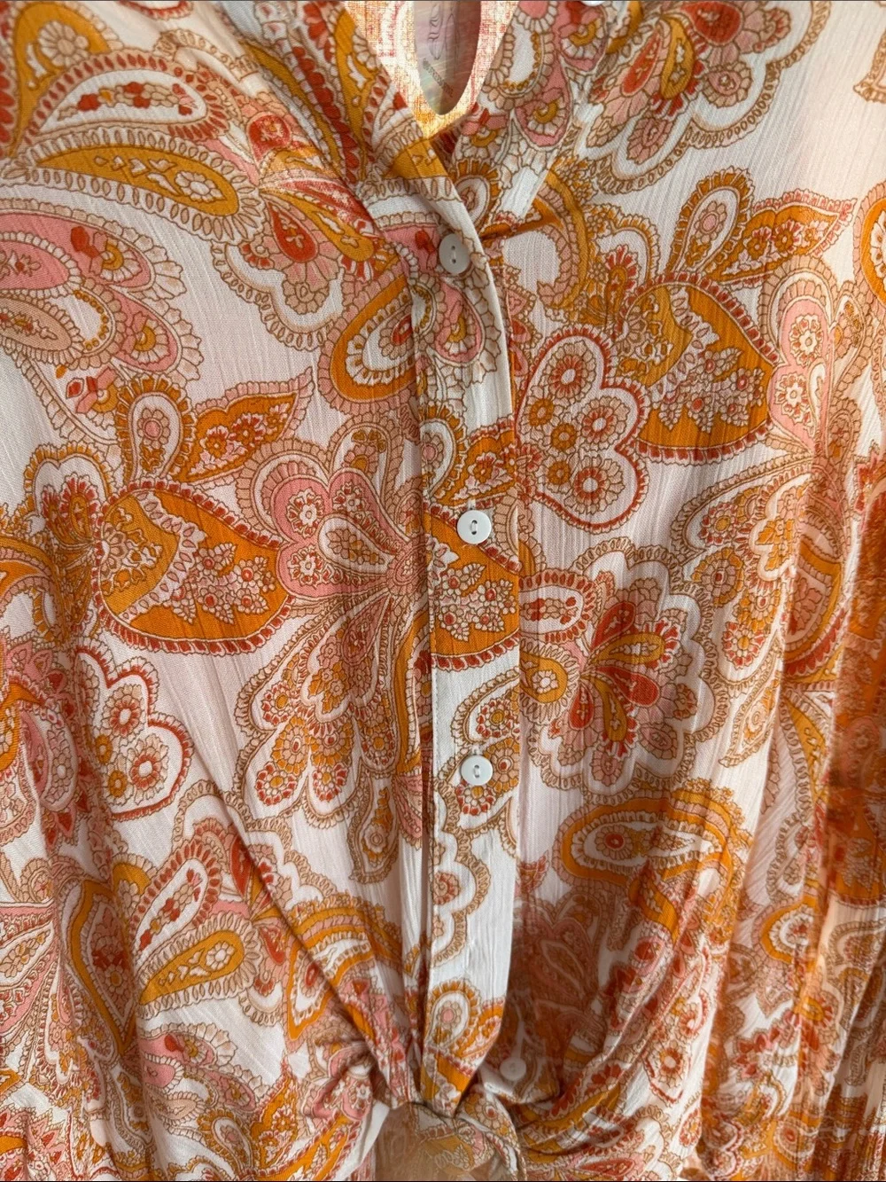 Nasty Gal crinkle orange
