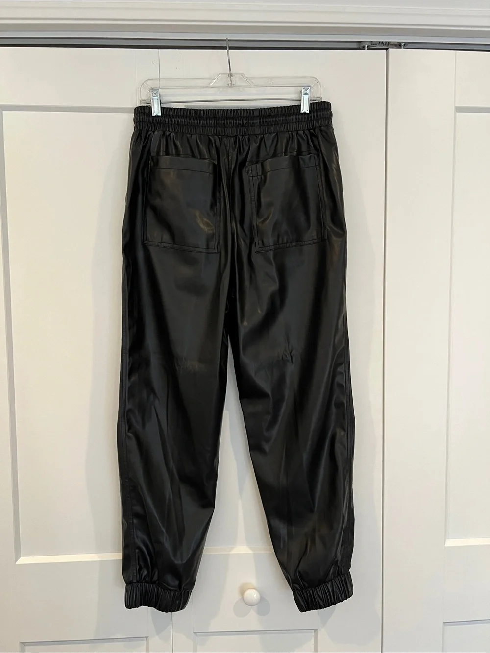 Blank NYC faux leather joggers