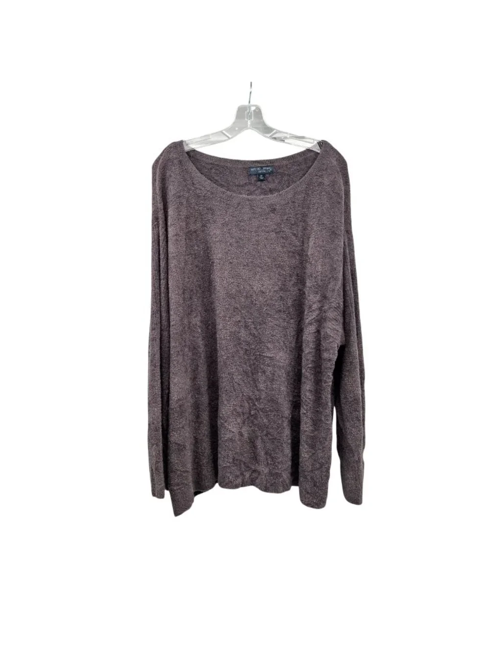 Barefoot Dreams Womens Soft Knit Sweater Purple Pullover Size 3X