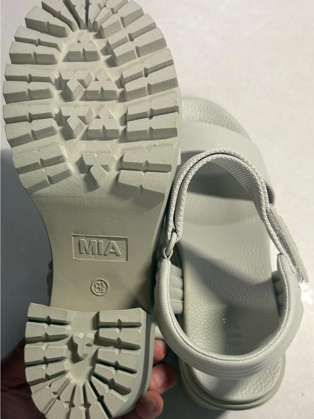 MIA Ivelisse Platform Sandal in off white  Neutral