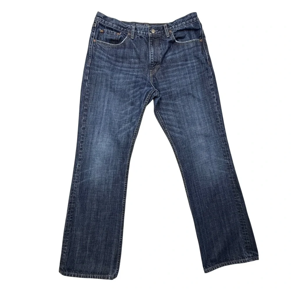 Banana Republic Y2K Bootcut Jeans Dark Wash Normcore Americana Western Men 34x32