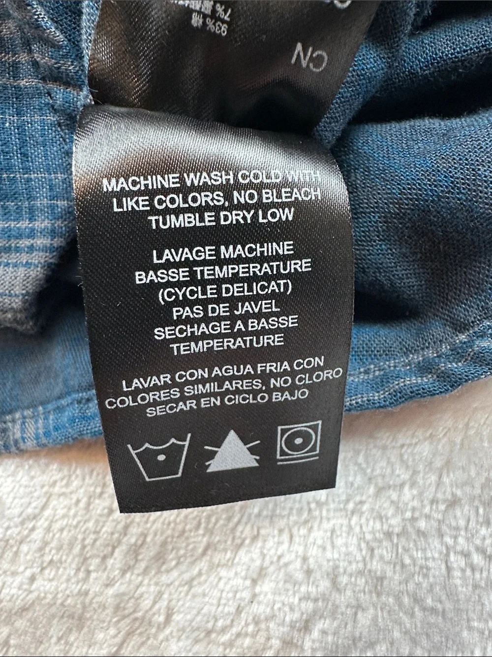 Kohl Response Shirt Mens Medium Blue Gray Plaid Long Sleeve Button Up Style 7204