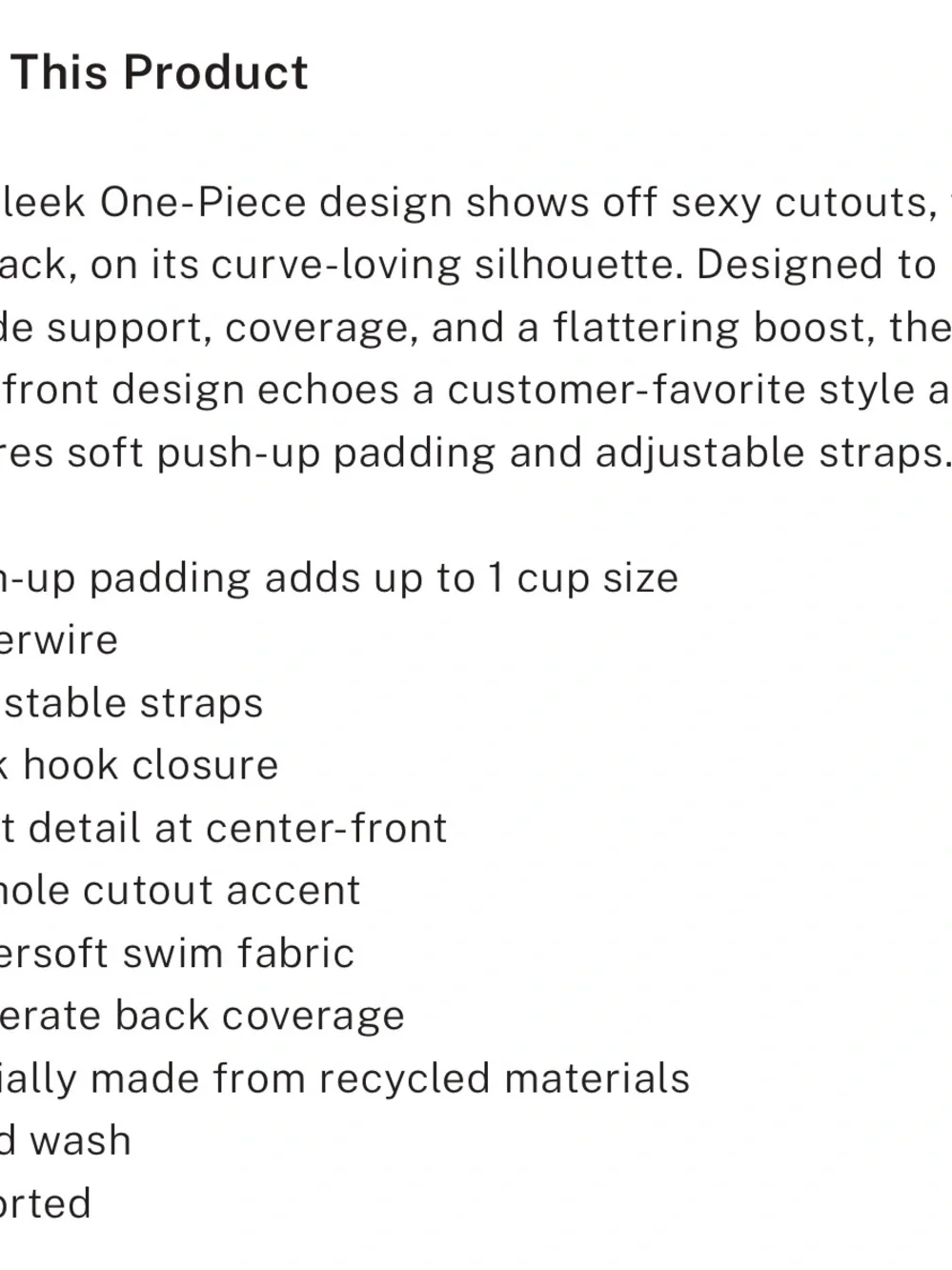 Victorias Secret sleek one